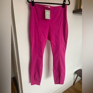 H&M front leg slit dress pant. Hot pink. Size 14. Never worn